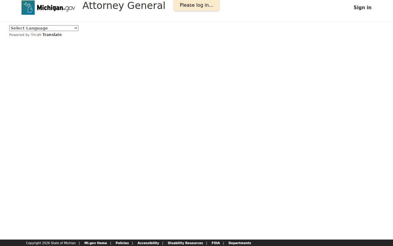 Brownstown Township resident lookup privacy reference showing Michigan Address Confidentiality Program application fields